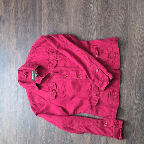 Eddie Bauer Womans Red Medium jacket - Picture 2 of 6